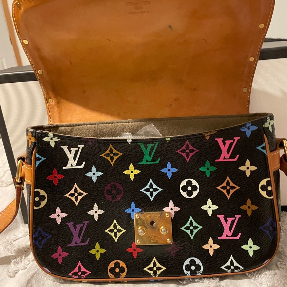 🌈RARE🌈 Louis Vuitton multi color Sologne Bag. - Picture 10 of 16